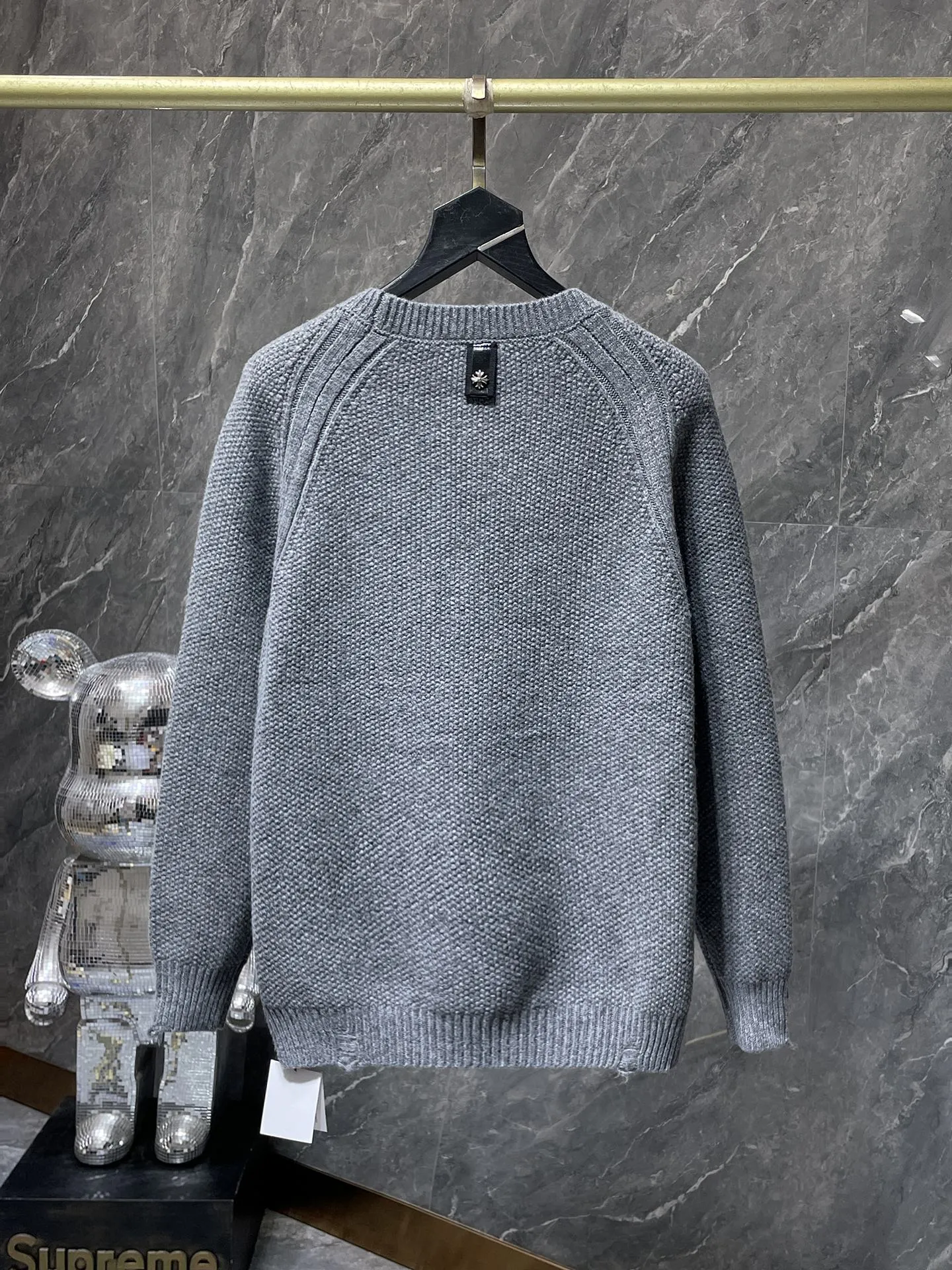 P236 Chrome Hearts 🍁Autumn and winter sweater series🍁 Cross metal➕hole treatment Selected high-quality wool blended knitted fabric Non-common version on the market Recommended colors: black gray white